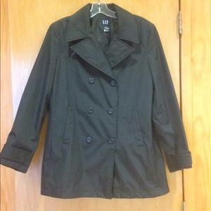 EUC GAP Waterproof Car Coat, Black, Medium